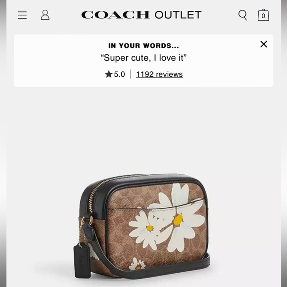 Mini Jamie Camera Bag In Signature Canvas With Floral Print - Picture 3 of 8